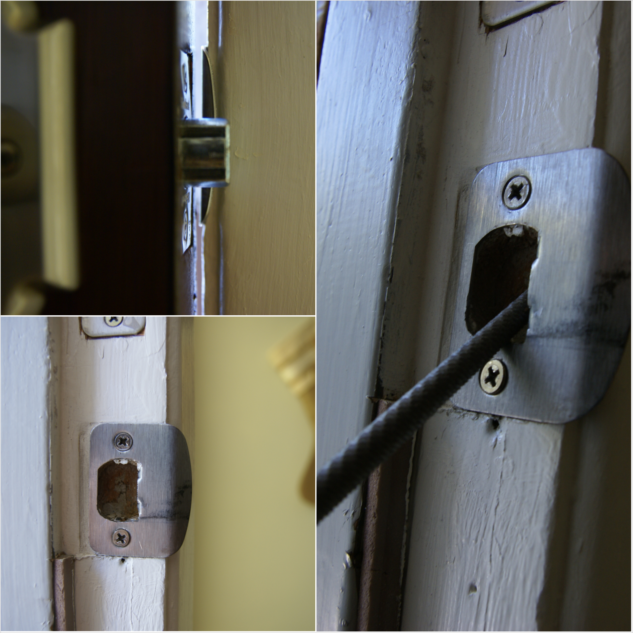 Finally A Way To Lock The Rv Screen Door Made From Part Of A Barrel Bolt It Is Shimmed With A Thin Piece Of Plyw Rv Screen Door Rv Screen Screen